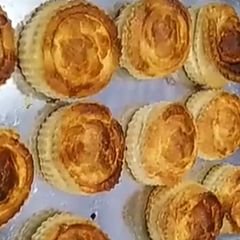 A picture of Perfect puff pastry dough +patties.