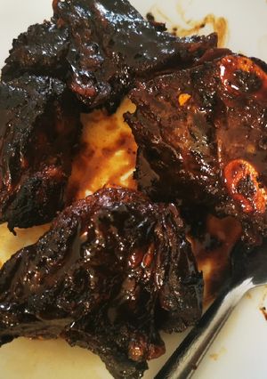 Una foto de Costillas a la cerveza y limón