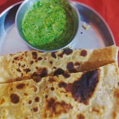 A picture of Sattu ka paratha.