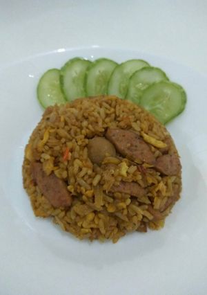 Foto resep Nasi goreng sosis & bakso
