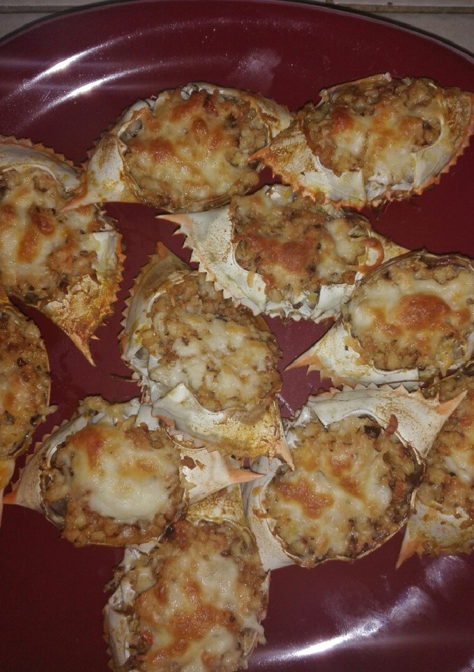 Una foto de Jaibas rellenas de Camarón