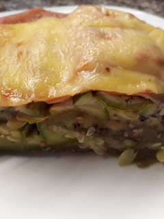 Una foto de Mil hojas de verduras