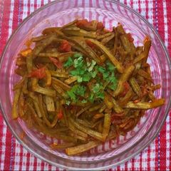 A picture of Gawar Subji (Cluster Beans).