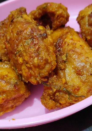 Foto resep Ayam terasi daun jeruk crispy