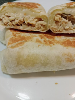 Una foto de Wrap de pollo con champiñones