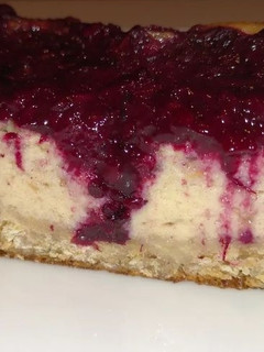 Una foto de Tarta de queso sin azúcar, con base de avena