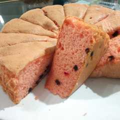 รูปของ Bolu lembut nutrigel puding strawberry