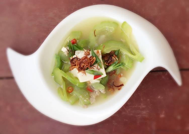 Bitter Gourd And Tofu Pork Soup