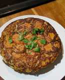 Sweet potato, red onion and cheese Spanish omelette Tortilla