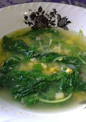 Foto resep Sayur menir (bayam+jagung)