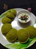 Healthy green gram split masala idli