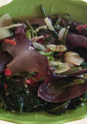 Foto resep Tumis kangkung jamur