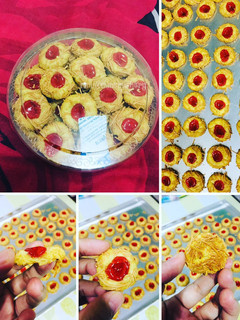 Foto resep Crunchy Strawberry Cheese Thumbprint Cookies