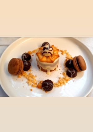 Una foto de Mousse de chocolate