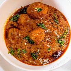 A picture of Kashmiri Dum Aloo.
