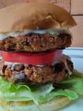 Patties de frijoles y berenjena veganas😜🍔🥪