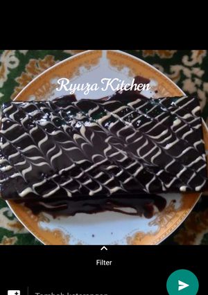 Foto resep Brownies kukus putih telur choco ganache