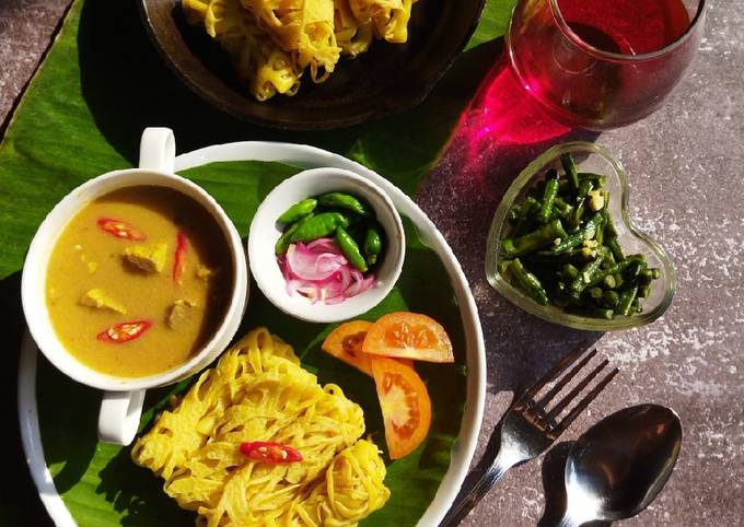 Cara Membuat Roti Jala Amp Amp Kari Kambing Serta Acar Bawang Khas Aceh Anti Ribet Dengan Bahan Yang Seadanya Zona Memasak