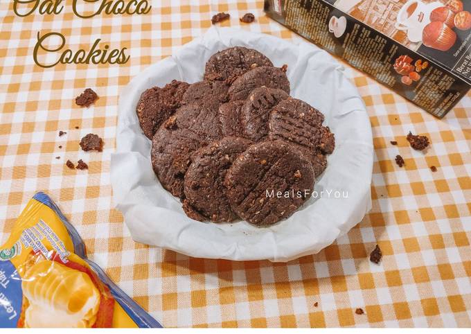 Oat Choco Cookies - Pakai teflon, Tanpa oven