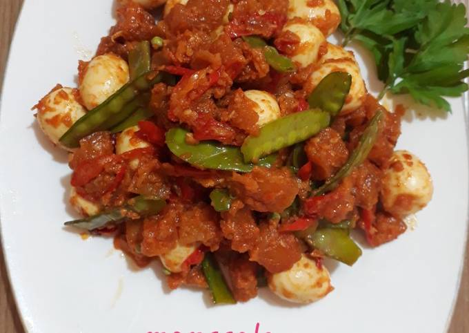 Sambal goreng kentang telur puyuh