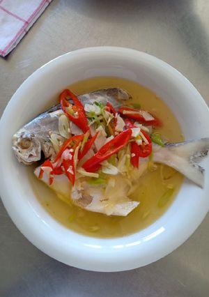 Foto resep Steam ikan bawal putih sederhana ala veve