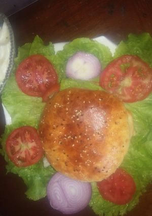 صورة لوصفة اشهى همبرجر وخبز الهمبرجر لا تفوتوووا 😍👍🍔😍👍🍔