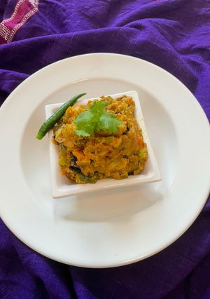 A picture of Eggplant salsa.