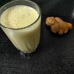 Ginger turmeric milk A picture of Ginger turmeric milk.