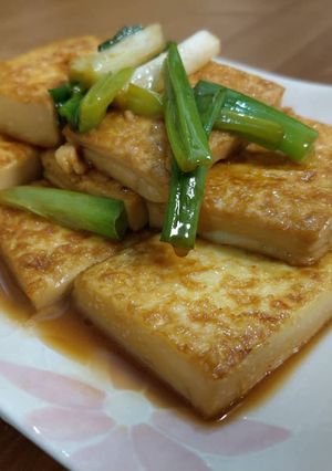 蔥燒豆腐 的食譜成品照片