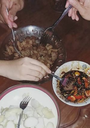 Foto resep Sapi Panggang Teflon, Sambal Kecap
