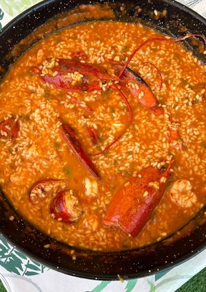 Una foto de Arroz caldoso con bogavante