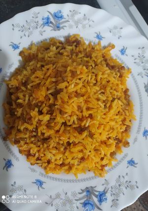 عکسی از دستور عدس پلو 😋