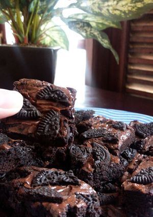 Foto resep Brownies Panggang Oreo