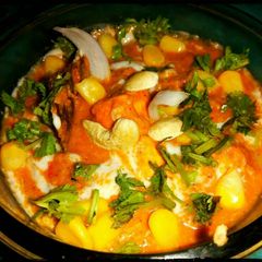 A picture of Cashew Corn Paneer Chaman.