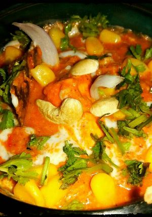 A picture of Cashew Corn Paneer Chaman.