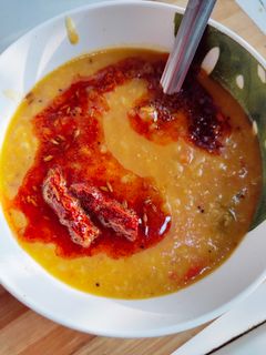 A picture of ढाबा स्टाइल डबल तड़का दाल 🍲❤️.