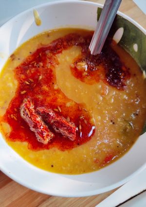 A picture of ढाबा स्टाइल डबल तड़का दाल 🍲❤️.