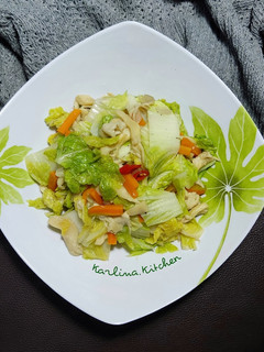 Foto resep Cah Sawi Putih Jamur Saos Tiram