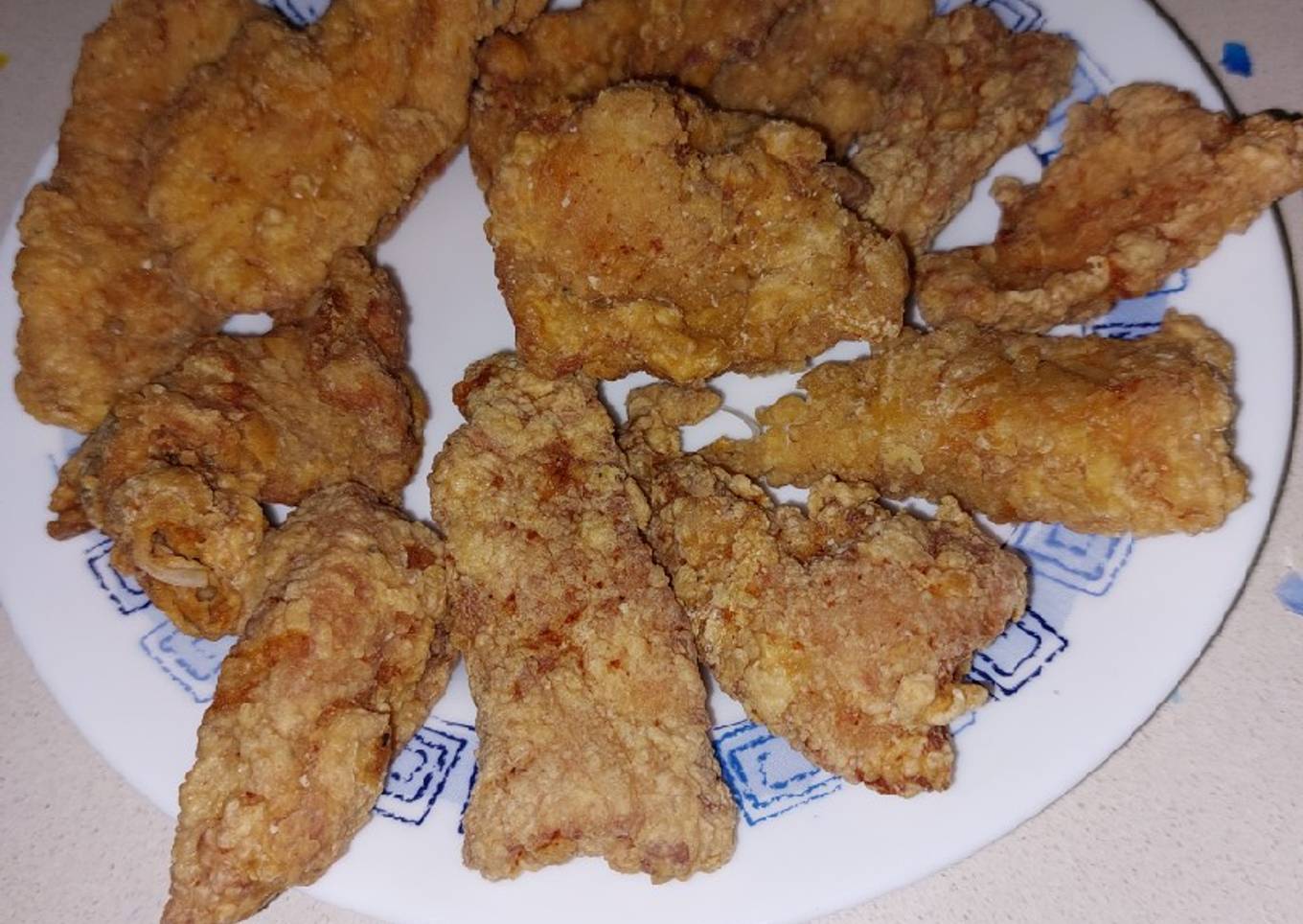Tiras pollo crujiente a lo KFC