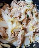 Thịt xào dấm cải trắng