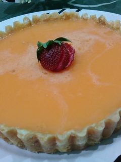Foto resep No-bake manggo custard tart
