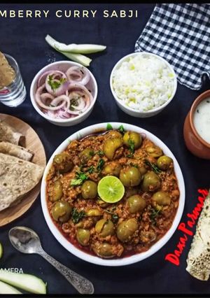 A picture of Gumberry Curry Sabji / Gunda Ki Gravyvali Sabji.