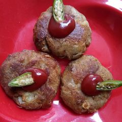 A picture of Jackfruit-Peanut Fried Kebab.