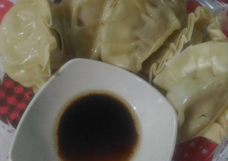 Resep Gyoza Udang Ayam, Enak Banget