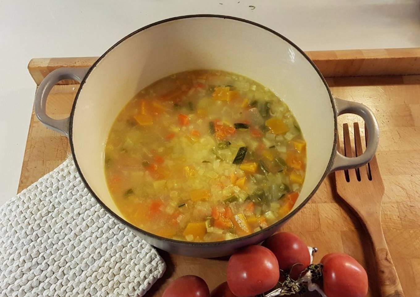 Sopa verduras (aprovecho restos)