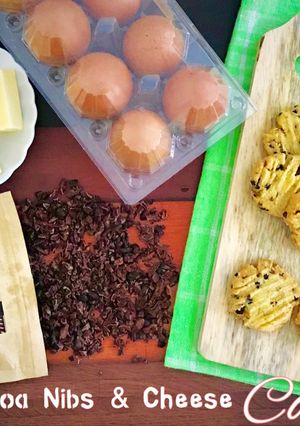 Foto resep Cocoa Nibs & Cheese Cookies -Keto #ketopad_cp_anekakuekering