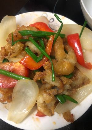 Hình của món Chân gà rút xương chiên mắm.