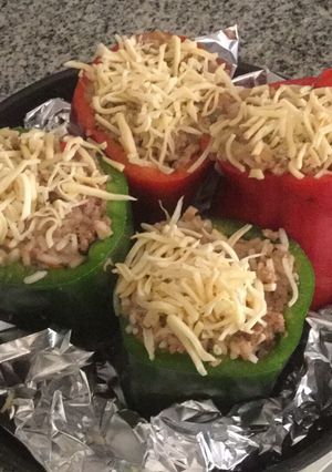Una foto de Ajíes rellenos con carne