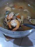 Clear Tom Yum Soup with Shrimp