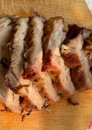 O poză a rețetei Ceafă de porc la cuptor.